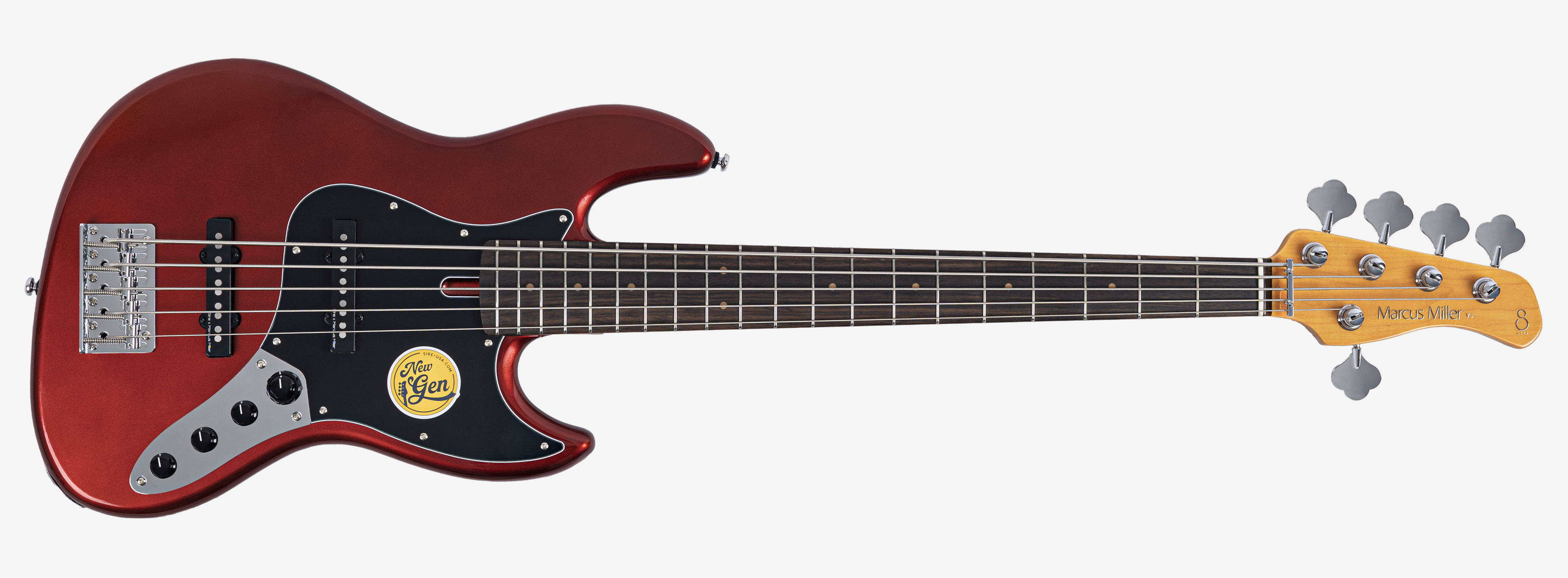 Sire V3N 5 Marcus Miller New Gen 5-snarige actieve basgitaar candy apple red