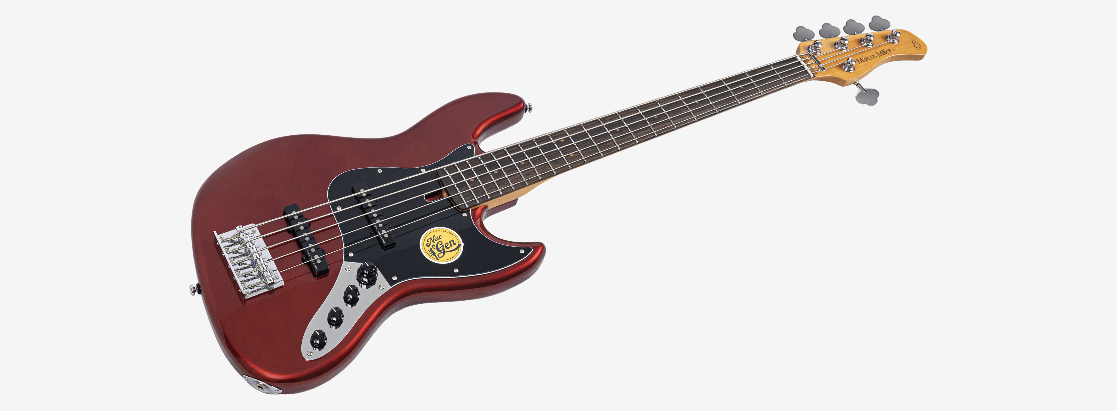 Sire V3N 5 Marcus Miller New Gen 5-snarige actieve basgitaar candy apple red