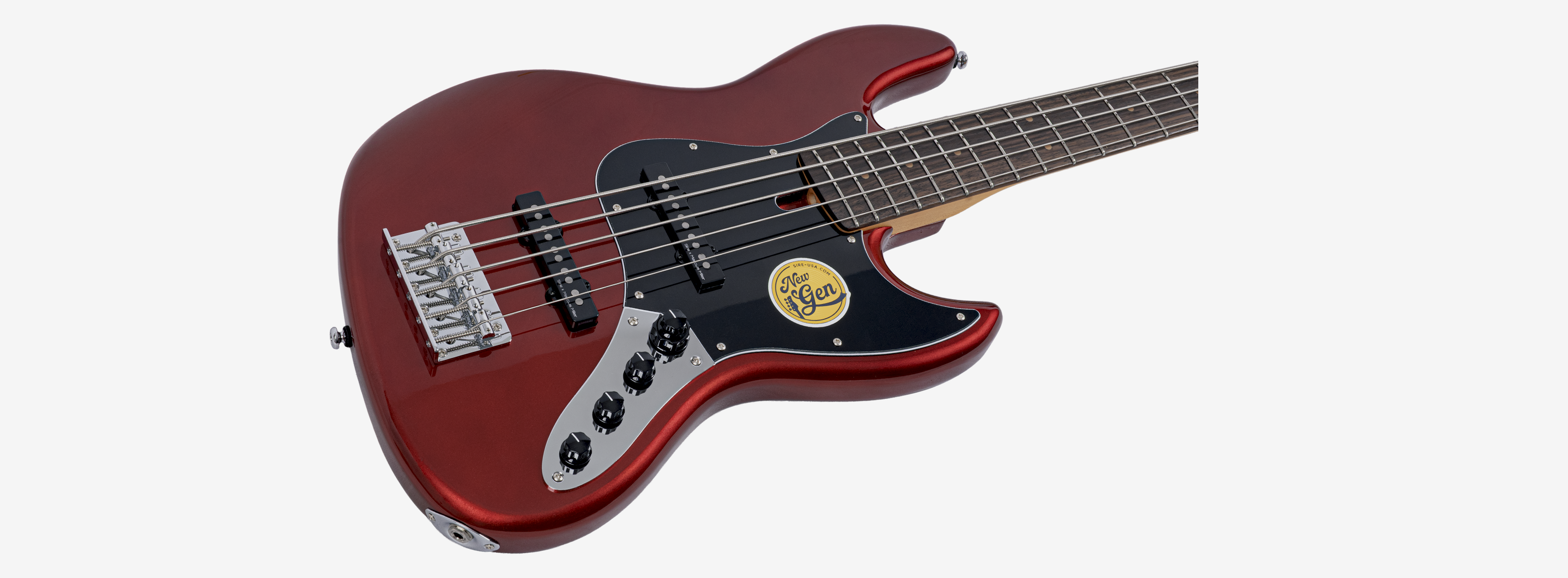 Sire V3N 5 Marcus Miller New Gen 5-snarige actieve basgitaar candy apple red