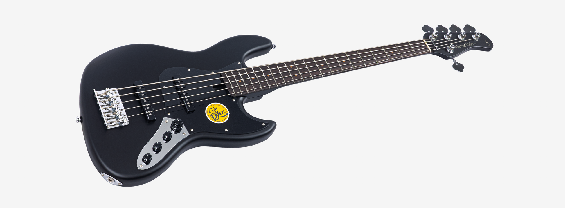 Sire V3N 5 Marcus Miller New Gen 5-snarige actieve basgitaar black satin