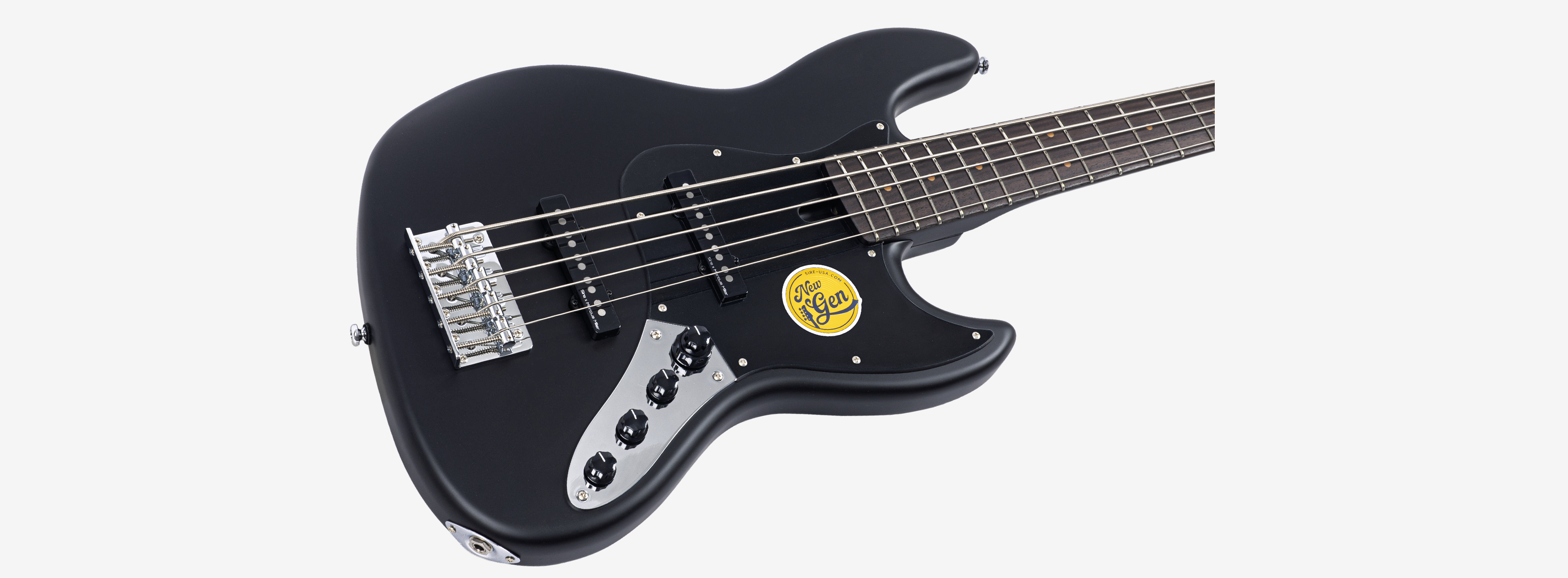 Sire V3N 5 Marcus Miller New Gen 5-snarige actieve basgitaar black satin