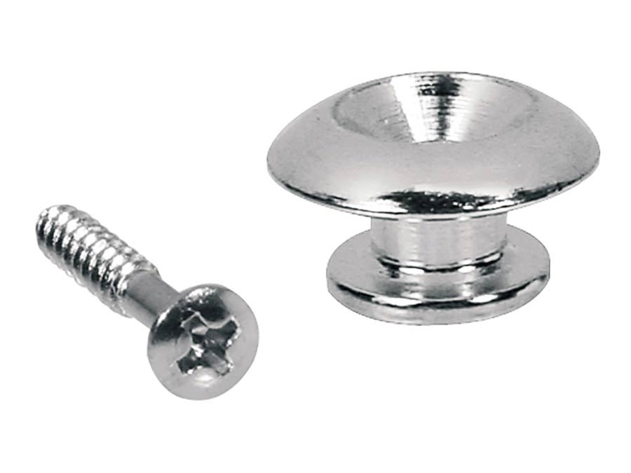 Boston EP-HN-C gitaarbandknoppen rond model 17mm - 2-pack chroom