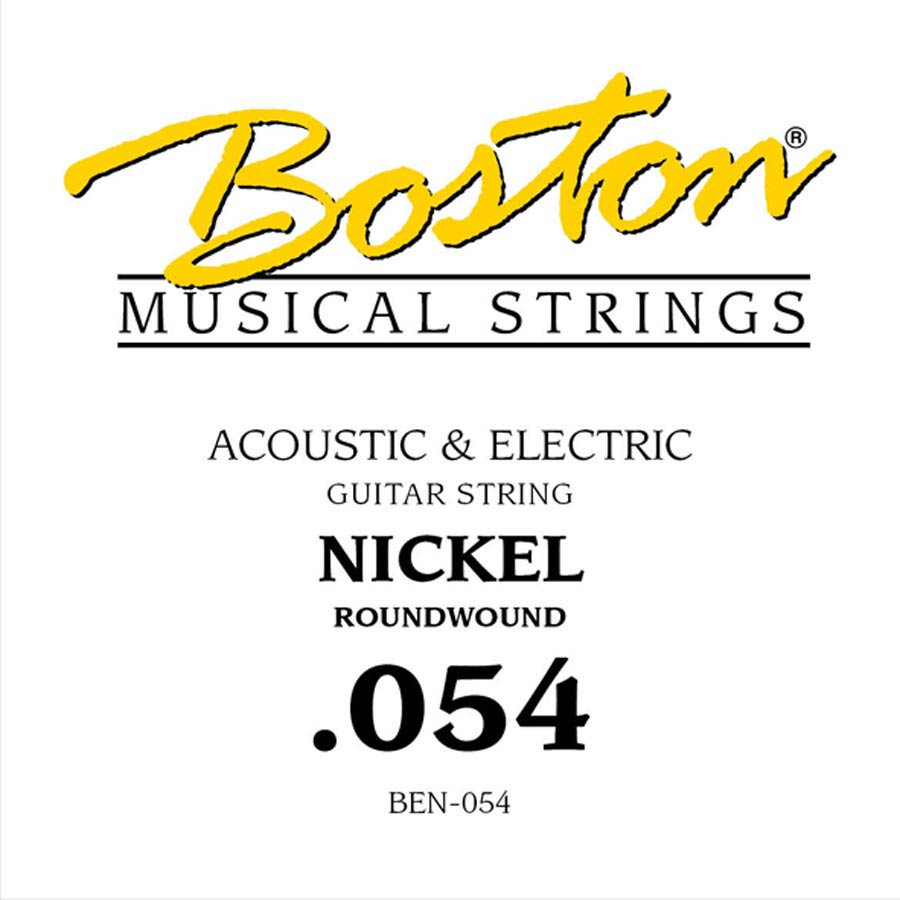 Boston BEN-054 losse .054-snaar voor elektrische gitaar – nickel roundwound