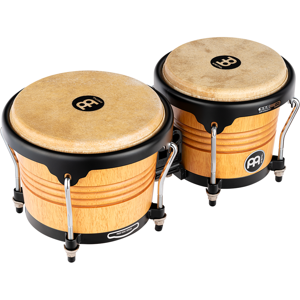 Meinl FWB190SNT-M – Free Ride wood bongo – 6 3/4 en 8 inch – Super Natural