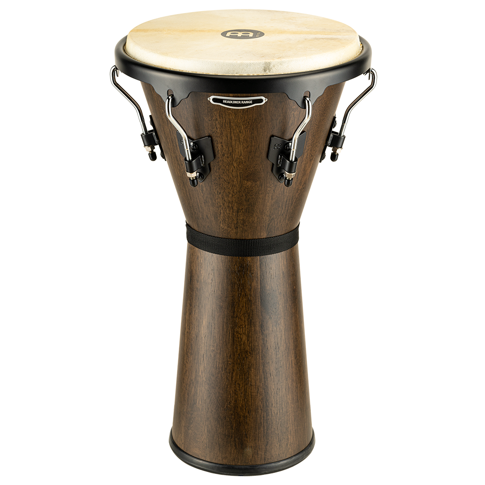 Meinl HDJ500VWB-M – Headliner Series houten djembe – 12 1/2 inch – Vintage Wine Barrel