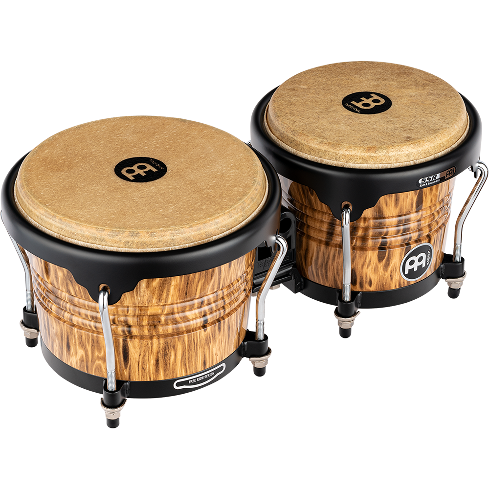 Meinl FWB190LB – Free Ride wood bongo – 6 3/4 en 8 inch – Leopard Burl