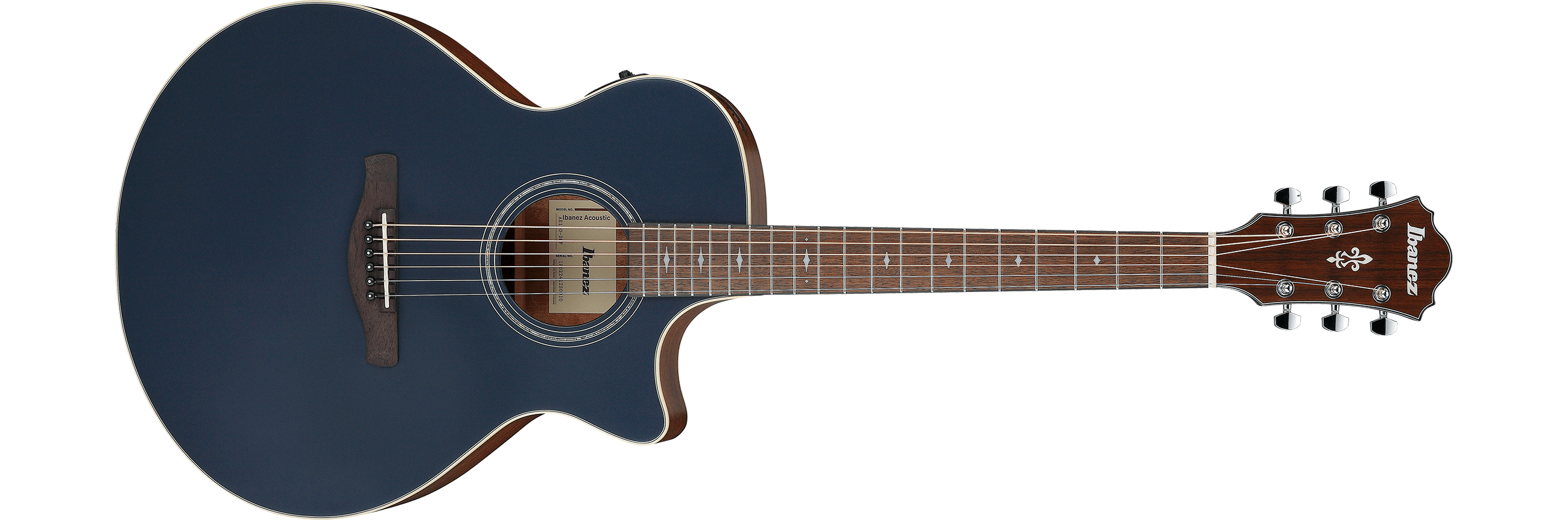 Ibanez AE100 AE100-DBF – Podiumkwaliteit in Dark Tide Blue Flat