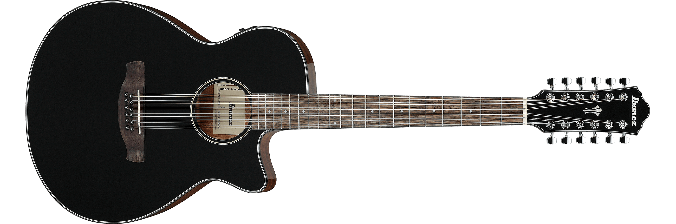 Ibanez AEG5012 AEG5012-BKH Elektro-akoestische Gitaar 12-snarig