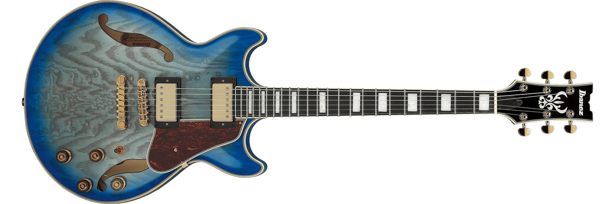 Ibanez AM93QA – Semi-hollow elektrische gitaar – Jet Blue Burst