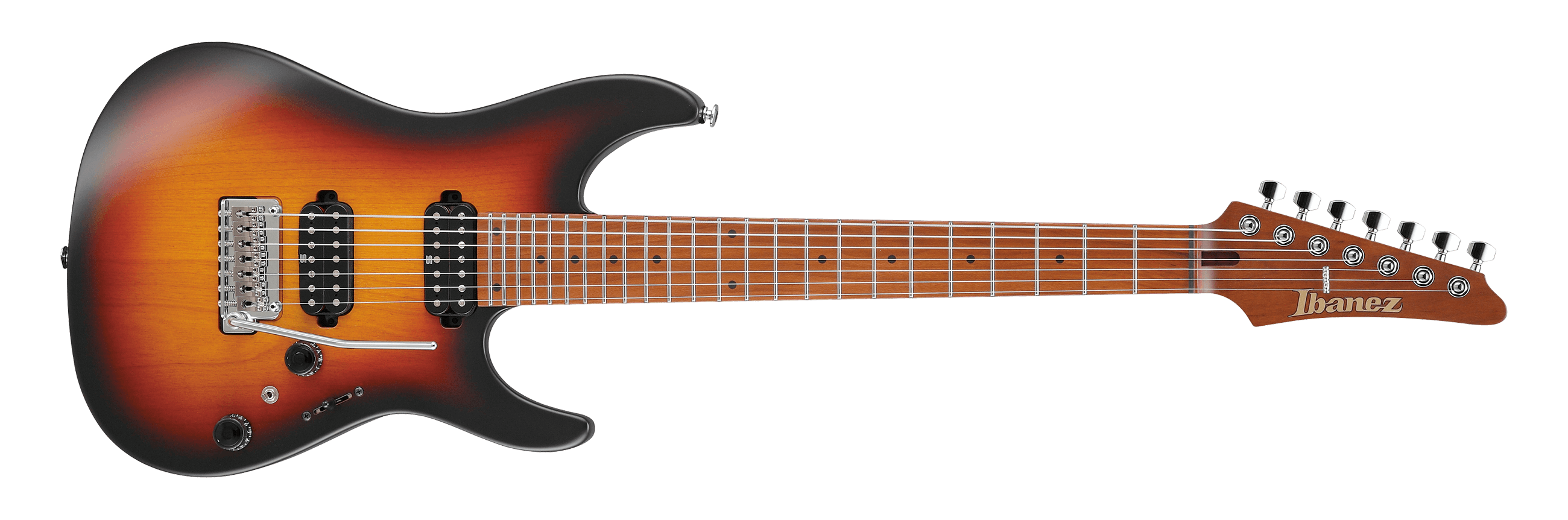Ibanez AZ24027 Prestige Electric Guitar 7-String HH Tri Fade Burst Flat
