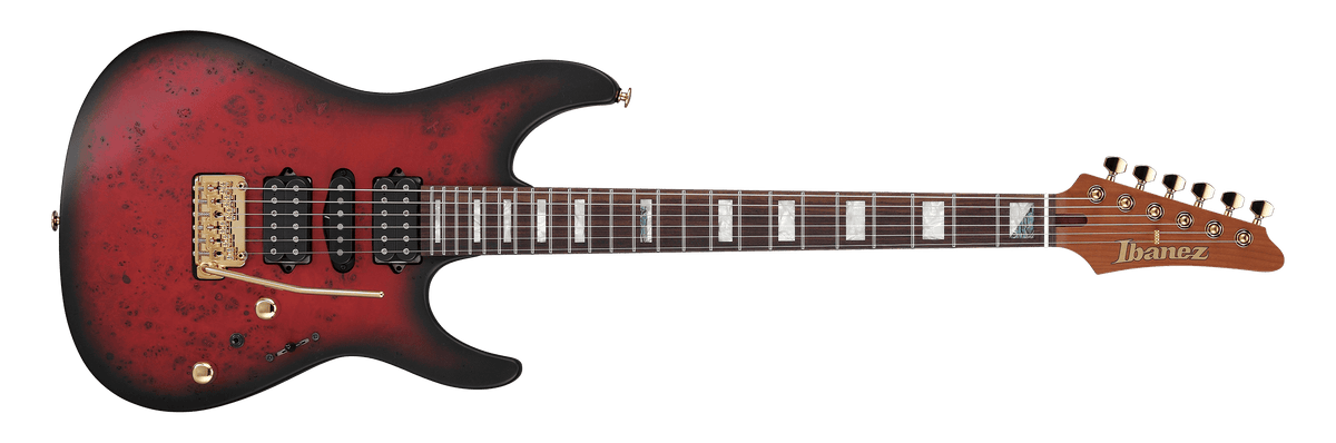 Ibanez KIKO300RRT – Elektrische gitaar – Ruby Red Transparent