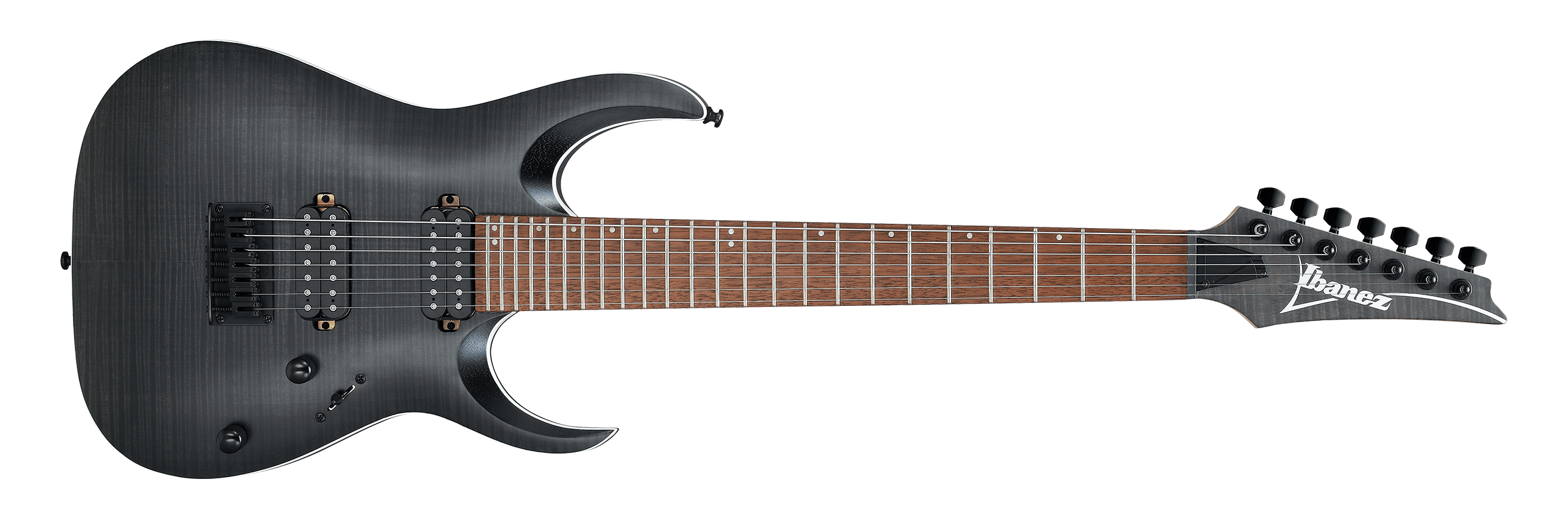 Ibanez RGA742FM Electric Guitar 7-String HH Transparent Gray Flat