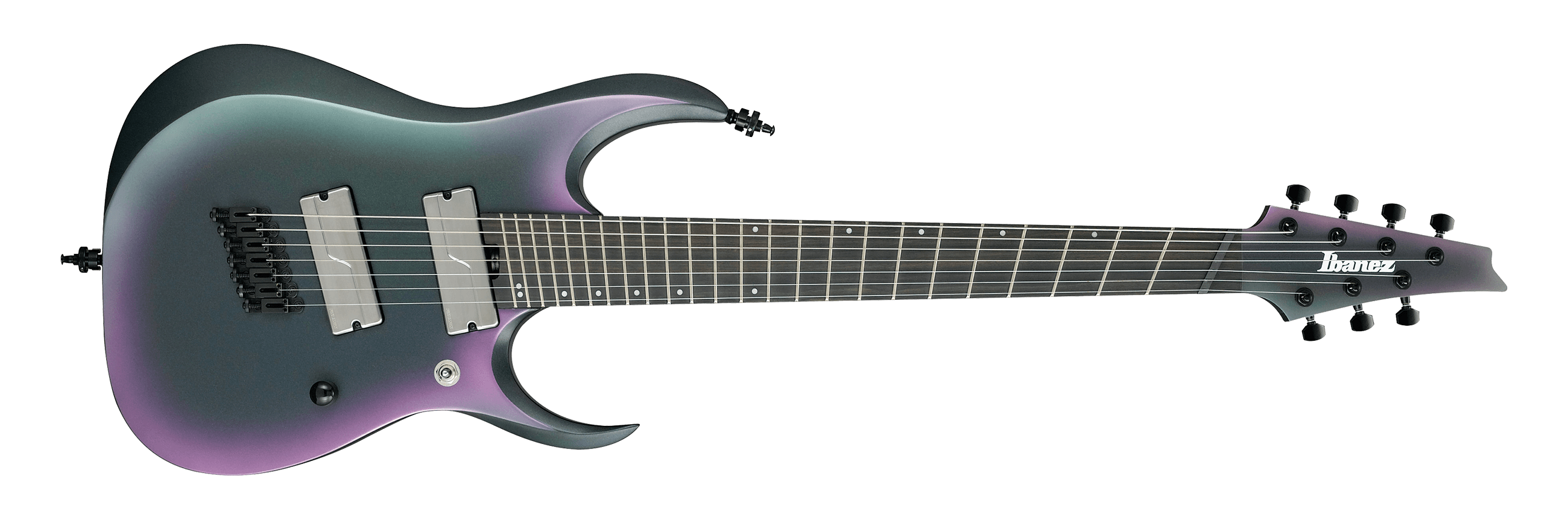 Ibanez RGD71ALMS Multiscale Electric Guitar 7-String HH black aurora burst matte