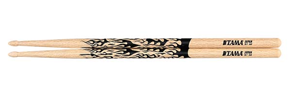 TAMA Design Stick Series Rhythmic Fire 5B-F – Drumstokken Japanse eik 15 mm, Natural