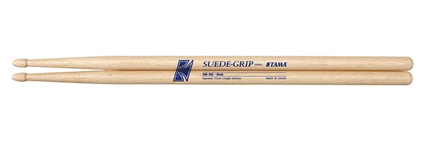 TAMA Suede-Grip Series 5B-SG – Drumstokken Japanse eik 15 mm, Suede-Grip
