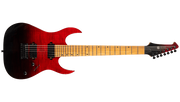 Spira Guitars S-457 TRD – 7-snarige elektrische gitaar – Transparant rood
