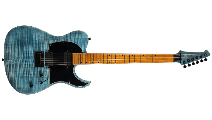 Spira Guitars T-450 TDB – 6-snarige elektrische gitaar – Transparant aquablauw