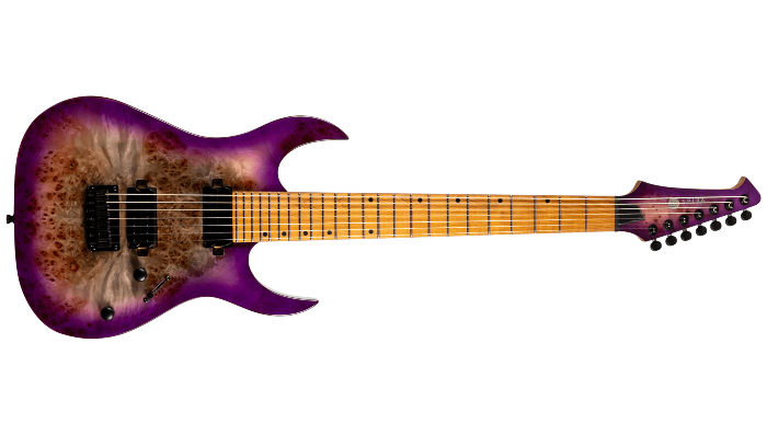 Spira Guitars S-457 TPP – 7-snarige elektrische gitaar – Paars