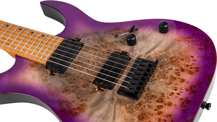 Spira Guitars S-457 TPP – 7-snarige elektrische gitaar – Paars