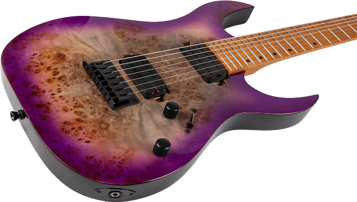 Spira Guitars S-457 TPP – 7-snarige elektrische gitaar – Paars