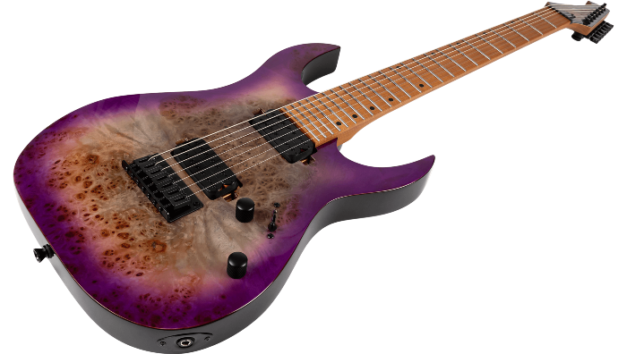 Spira Guitars S-457 TPP – 7-snarige elektrische gitaar – Paars