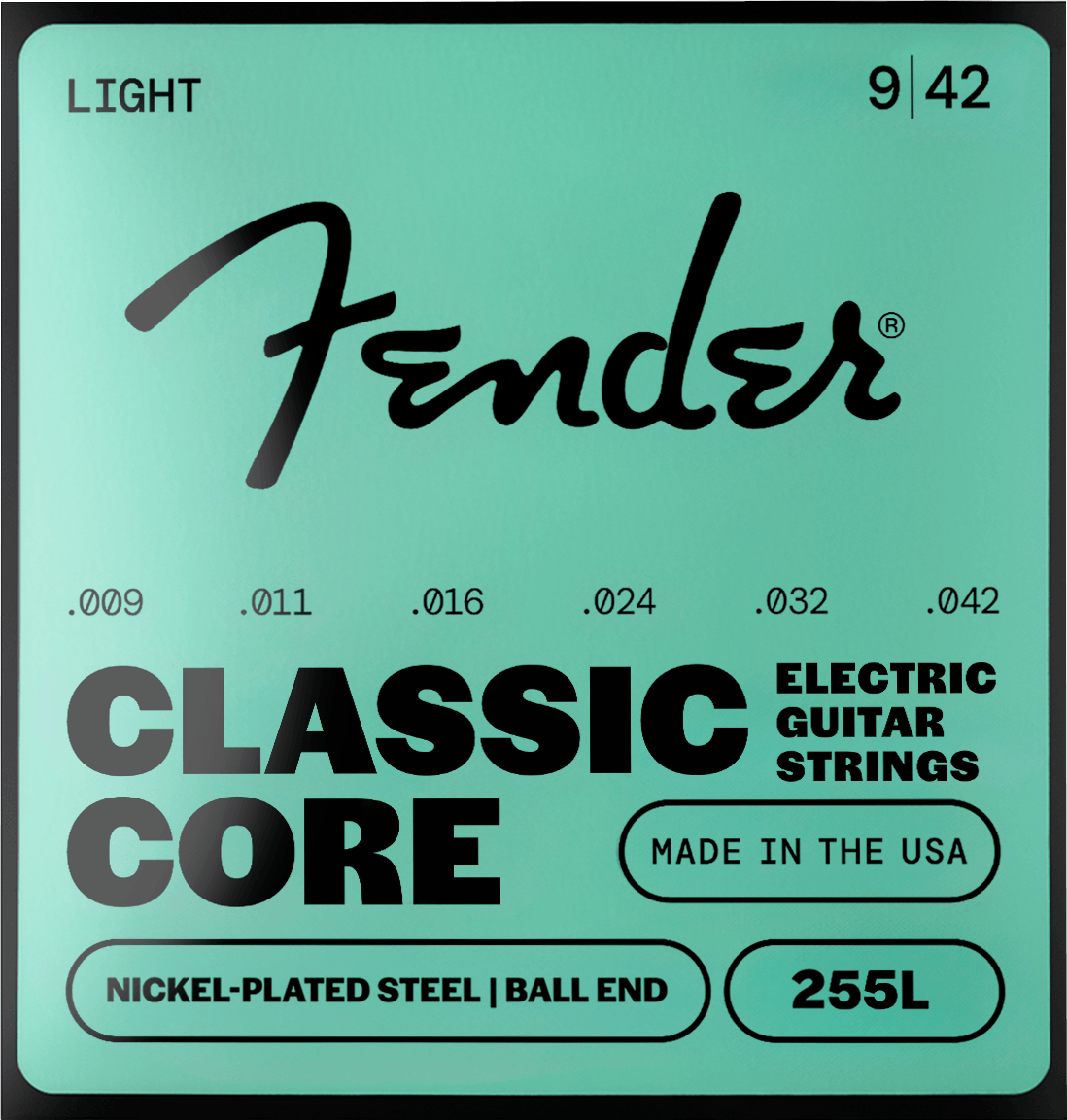 Fender F-255L Classic Core elektrische gitaarsnaren 9-42 met baleinde