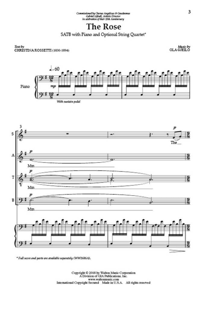 Gjeilo: The Rose (SATB)