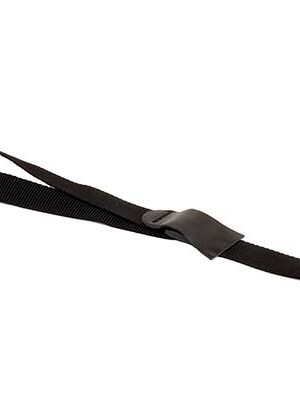 Boston classic guitar strap with soundhole hook Zwart 30 mm. wide