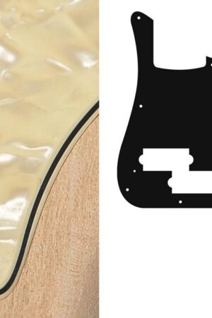 Boston pickguard Puncher bass standard 3 ply pearl cream