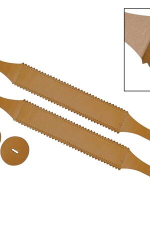 Boston cymbal straps pair padded leather with ring 42mm wide