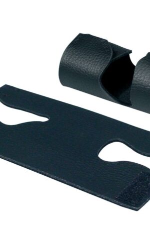 Boston trumpet valve protector leather look Zwart with velcro ends