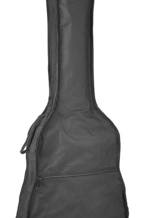 Boston bag for classic guitar unpadded nylon 2 straps large pocket Zwart 1/4-scale