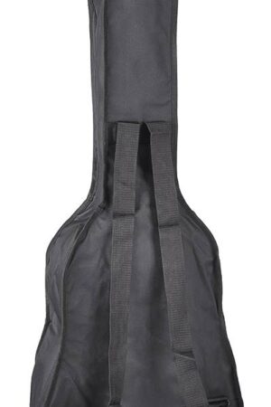 Boston bag for classic guitar unpadded nylon 2 straps large pocket Zwart 1/4-scale