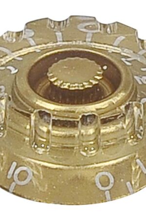 Boston speed knob (notched edge) transparent gold