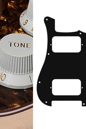 Boston pickguard Stallion HH 3 pot holes 3-5 switch 4 ply tortoise brown pearl