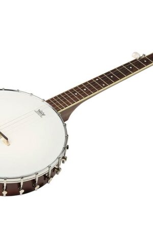 folk banjo 5-snarig, open achterkant, 24 brackets