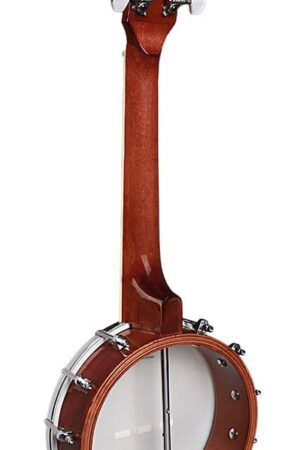 ukelele banjo. open achterkant, mahonie rim, 12 brackets