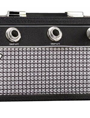 Fender jack rack, including 4 Fender guitar plug keychains and wall mounting kit