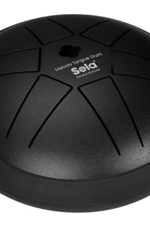Sela: Tongue Drum 5.5″, 6 Tongues, C Major Pentatonic, Black