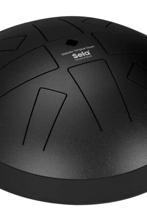 Sela: Tongue Drum 10″, 8 Tongues, A Hirajoshi, Black