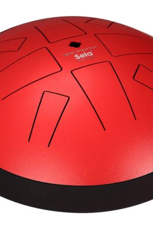 Sela: Tongue Drum 10″, 8 Tongues, C Pygmy, Red