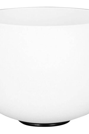 quartz crystal singing bowl 9″ 440Hz A, with mallet and silicone ring