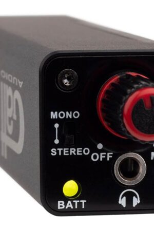 compacte persoonlijke in-ear monitorversterker met voeding, voor bedraad gebruik