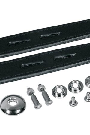 Boston bellows clip strap leather per pair 13 5cm