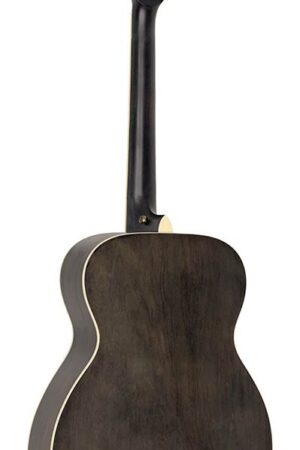 auditorium guitar with solid cedar top, matt trans black