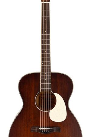 auditorium guitar with solid cedar top, matt trans brown