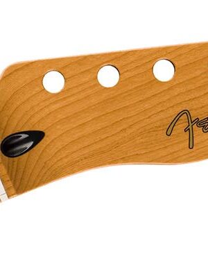 Fender satin roasted maple Telecaster neck, 22 jumbo frets, 12″ radius, maple, flat oval shape