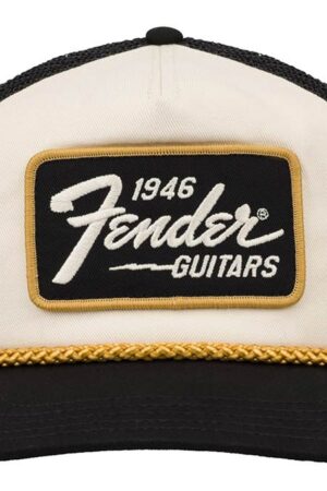 Fender 1946 gold braid hat, cream/black