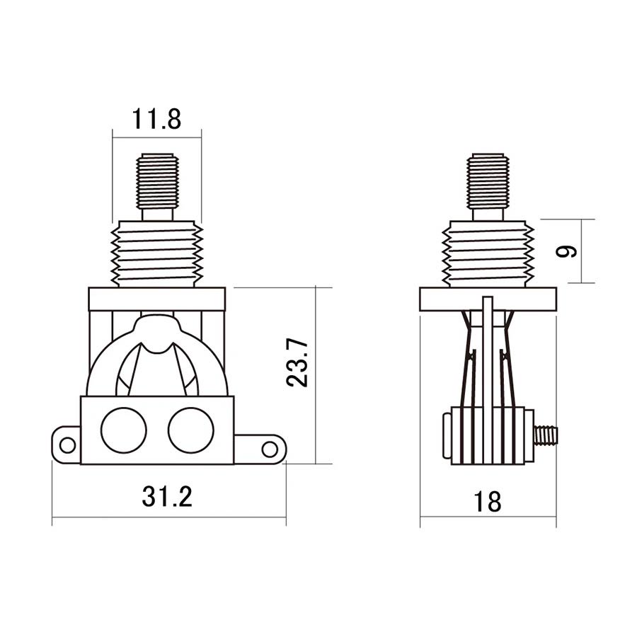 Boston toggle switch 3-way made in Japan nickel contacts no switch tip
