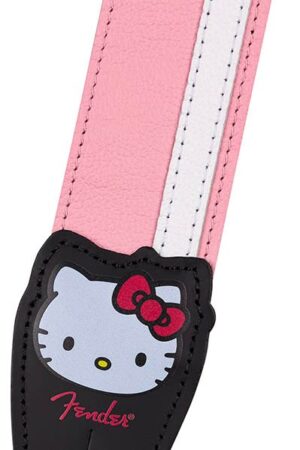 Fender Hello Kitty leather strap, pink
